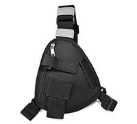 UAYESOK Pochette de Poitrine pour Radio bidirectionnelle - Harnais d'épaule Universel avec Sangle en Nylon pour Talkie-walkie Baofeng, Motorola Midland, Icom, Cobra, Noir