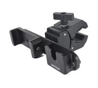 UAYESOK Support 2 en 1 pour téléphone portable et talkie-walkie pour vélo, compatible avec tous les téléphones portables, talkies walkies et radios amateurs de Motorola, Midland et Baofeng