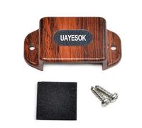 UAYESOK Support d'autoradio Portable pour Talkie-walkie, Radio, Tableau de Bord, Crochet avec vis et Dos adhésif 3M, pour Motorola Baofeng Kenwood Hyt Icom Midland Radio 2 Voies (Grain de Bois)