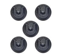 UAYESOK Support de Micro Radio CB à Clipser avec Dos adhésif 3M pour Midland, Kenwood, Motorola, CB Ham, Radio Mobile Amateur PMR pour Voiture, Jeep, véhicule, Maison, Bureau (Noir, 5 pcs)