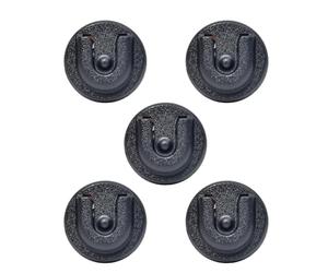UAYESOK Support de Micro Radio CB à Clipser avec Dos adhésif 3M pour Midland, Kenwood, Motorola, CB Ham, Radio Mobile Amateur PMR pour Voiture, Jeep, véhicule, Maison, Bureau (Noir, 5 pcs)