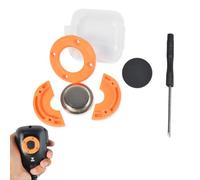 UAYESOK Support Magnétique pour Micro de Radio CB, Mobile Support de Microphones Talkie-Walkie pour Voiture, avec Adhésif 3M pour Président Kenwood Motorola Microphone pour Radio (Orangé, 1 pièce)