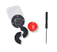 UAYESOK Support Magnétique pour Micro de Radio CB, Mobile Support de Microphones Talkie-Walkie pour Voiture, avec Adhésif 3M pour Président Kenwood Motorola Microphone pour Radio (Noir, 1 pièce)