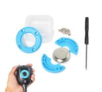 UAYESOK Support Magnétique pour Micro de Radio CB, Mobile Support de Microphones Talkie-Walkie pour Voiture, avec Adhésif 3M pour Président Kenwood Motorola Microphone pour Radio (Bleu, 1 pièce)