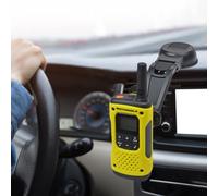 UAYESOK Support radio pour voiture - Support à ventouse pour tableau de bord de voiture - Pare-brise - Pour Motorola Baofeng Kenwood Icom Midland Retevis Sepura