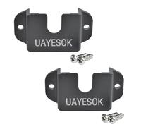 UAYESOK Supports pour Talkie-walkie 3 en 1 pour Voiture, Radio& Haut-Parleur& Micro pour Radio Mobile, avec Dos Adhésif 3M, pour Baofeng, Kenwood, Motorola, Quansheng (Noir, 2 pcs)