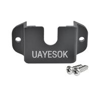 UAYESOK Supports pour Talkie-walkie 3 en 1 pour Voiture, Radio& Haut-Parleur& Micro pour Radio Mobile, avec Dos Adhésif 3M, pour Baofeng, Kenwood, Motorola, Quansheng (Noir, 1 pcs)