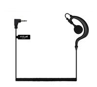 UAYESOK Talkie-walkie 2.5mm Récepteur/Écouter Seulement Écouteur G Forme Doux Crochet d'oreille Écouteur Casque pour Kenwood HYT Motorola Yaesu Ham 2 Voies Radio Épaule Haut-Parleur Micro