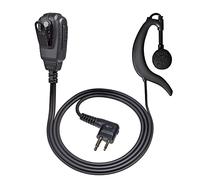 UAYESOK Talkie Walkie Casque Bodyguard Forme G Oreillette avec Grand Microphone PTT pour Motorola 2 Pin DP1400 CP040 GP300 XT420 XT460 CLS1110 CLS1410 Hytera PD505 pour Police Sécurité Two Way Radio
