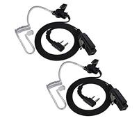 UAYESOK Talkie-Walkie Écouteur Air Covert Tube Acoustique Casque De Sécurité avec Microphone 2 Broches pour Baofeng Uv5R Bf-888S Kenwood Tk-250 Tk-2107 Tyt Radio Bidirectionnelle (Pack De 2)