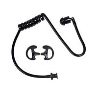UAYESOK Tube acoustique de rechange transparent avec écouteurs en silicone souple pour radio bidirectionnelle Motorola Kenwood Baofeng Talkie Walkie Kit de casque (noir), B05/TUBE01+ME