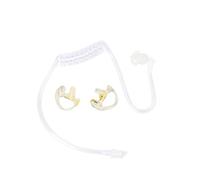 UAYESOK Tube acoustique de rechange transparent avec écouteurs en silicone souple pour radio bidirectionnelle Motorola Kenwood Baofeng Talkie Walkie Headset Kit (transparent)