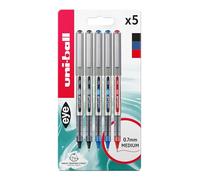UB-157 Eye Rollerball 5 pcs Blister Noir/Bleu/Rouge Plastique Emballage gratuit