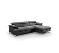 UB DESIGN Canapé lit David 3 places angle convertible gris 140 cm
