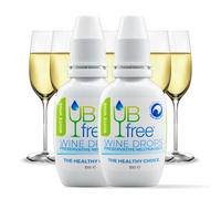 UB FREE Wine Drops - 2 Pack - Un dissolvant naturel de sulfite pour le vin blanc - Réduit naturellement les allergies au sulfite dans le vin - Fonctionne avec le champagne