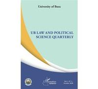 UB Law and Political Science Quarterly Vol. 1, N° 1, October 2020 - Jacques Deboheur Koukam - L'harmattan - broché - Revue