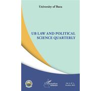 Ub law and political science quarterly vol 2, n° 1, october 2022 - University Of Buea - L'harmattan - broché - Revue