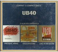 UB40 coffret 3 cd : Present Arms / Baggariddim / Live in Moscow