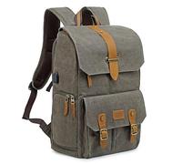 UBAYMAX Sacs à Dos pour Appareils Photo Reflex Imperméable Sacoche Sac DSLR Anti-Choc 15,6 Pouces Sac Pour Ordinateur Portable Sac de Voyage Caméra Pour Canon Nikon Sony Olympus (Vert Foncé)