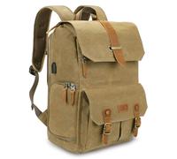 UBAYMAX Sacs à Dos pour Appareils Photo Reflex Imperméable Sacoche Sac DSLR Anti-Choc 15,6 Pouces Sac Pour Ordinateur Portable Sac de Voyage Caméra Pour Canon Nikon Sony Olympus (Marron)