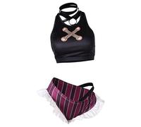 Ubaywey Anime Bikini Costumes Maillots de bain d'été Lingerie Halloween Uniforme pour adultes Femmes Costume Soutien-gorge Culotte XS