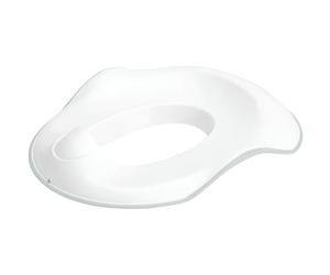 Ubbi Adjustable Toilet Trainer with Built-In Handles and Included Potty Hook for Easy Storage, Grey