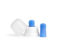 Ubbi Baby Lot de 2 brosses dents en silicone avec tui de rangement en silicone platine de qualit alimentaire pour soins bucco-dentaires pour