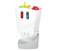 Ubbi Freestanding Bath Toy Organizer Bath Caddy with Removable Drying Rack Bin and Scoop for Toddlers and Baby, Grey