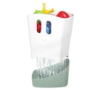 Ubbi Freestanding Bath Toy Organizer Bath Caddy with Removable Drying Rack Bin & Scoop for Toddlers and Baby, Sage