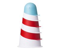 Ubbi Lighthouse Stacking Cups Bath Toys, Includes 6 Cups, Toddler Bathtub Toys, Dishwasher Safe Baby Toys