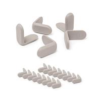Ubbi Lot de 16 Protections d'angle pour Meubles pour bébés et Tout-Petits, Housses de sécurité pour bébé, Taupe