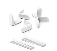 Ubbi Lot de 16 Protections d'angle pour Meubles pour bébés et Tout-Petits, Housses de sécurité pour bébé, Blanc