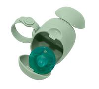 Ubbi on-The-Go Dual Pacifier Dummy Holder, Keep's Baby's Binkies Clean and Accessible, Portable for Travel, Clip on Diaper Bag Accessory Must Have for Newborns, Sage Green