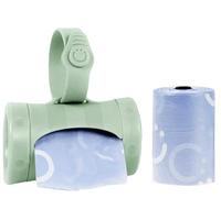 Ubbi Retractable On-the-Go Bag Dispenser for Baby Travel, Nappy Bag Accessory Must Have for Newborns, Helpful Baby Accessory, Sage Green