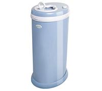 Ubbi Stainless Steel Nappy Disposal Bin, No Special Bag Required, Award-Winning, Registry Must-Have Nappy Bin, Cloudy Blue