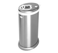 Ubbi Stainless Steel Nappy Disposal Bin, No Special Bag Required, Award-Winning, Registry Must-Have Nappy Bin, Chrome