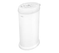 Ubbi Stainless Steel Nappy Disposal Bin, No Special Bag Required, Award-Winning, Registry Must-Have Nappy Bin, Matte White