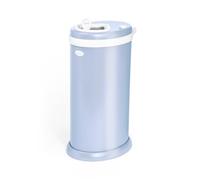 Ubbi Stainless Steel Nappy Disposal Bin, No Special Bag Required, Award-Winning, Registry Must-Have Nappy Bin, Cloudy Blue