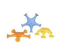 Ubbi Starfish Stretch and Suction Bath Toys, Baby Bath Accessory, Water Toys for Toddler Bath Time, Fun Baby Water Toys, Set of 3