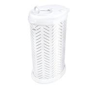 Ubbi Steel Diaper Pail, Odor Locking, No Special Bag Required, Award-Winning, Registry Must-Have, Herringbone