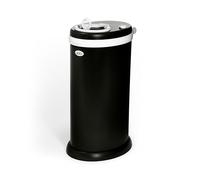 Ubbi Stainless Steel Nappy Disposal Bin, No Special Bag Required, Award-Winning, Registry Must-Have Nappy Bin, Matte Black