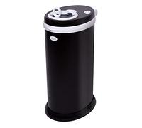 Ubbi Stainless Steel Nappy Disposal Bin, No Special Bag Required, Award-Winning, Registry Must-Have Nappy Bin, Matte Black