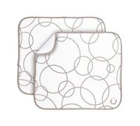 Ubbi Taupe Microfiber Dish Drying Mat, Baby Bottle Drying Mat, Kitchen Counter Dish Mat, Pack of 2