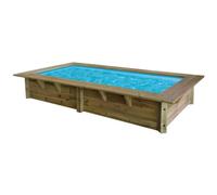 Ubbink AZURA Piscine hors sol Rectangle Bois