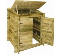 Ubbink Coffre de filtration pour piscine Classic – bois traité autoclave 117,5 x 120 x 100 cm