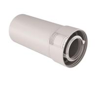 UBBINK-Conduit Sekurit 60 100 PPTL PVC Longeur 500 mm. condensation Gaz Fioul Blanc Réf. 229302
