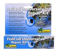Ubbink FoliColl Kit de réparation de revêtement de bassin - Adhésif 75 g avec Patch en PVC pour revêtements AquaLiner/EPDM, Noir, Utilisation sous-Marine