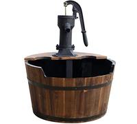 Ubbink Fontaine de Jardin Forme de tonneau Bois