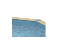Ubbink Liner pour piscine bois octogonale allongée 5,50 x 3,55 x H1,20 m Bleu