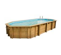 Ubbink Piscine en bois Océa octogonale 470 x 860 x 130 cm - Gris
